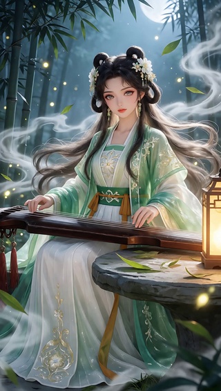 月下倩影