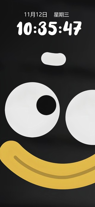 萌贱黑脸~（桌面时钟版）