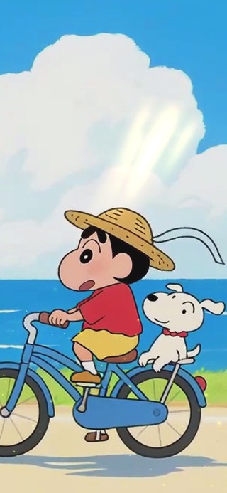 小新骑车