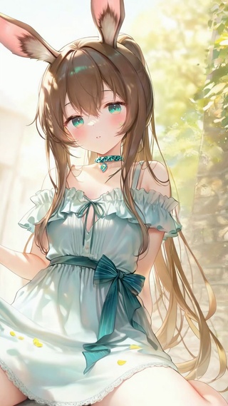 清新庭院兔耳美少女阿米娅