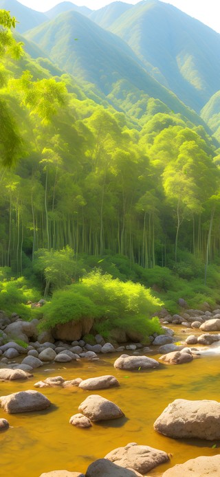 护眼 竹林