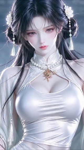 梦幻纯白古风少女