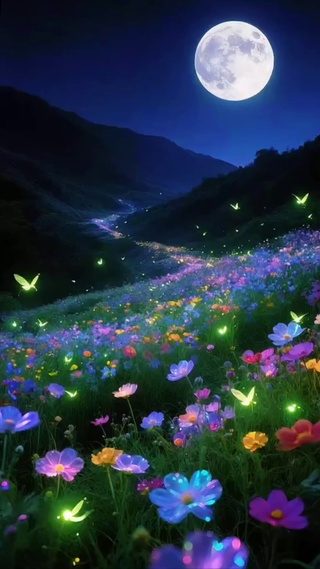 梦幻的夜景