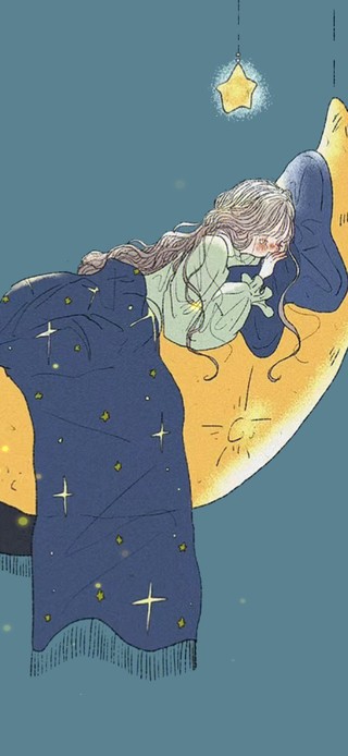 和月亮一起晚安