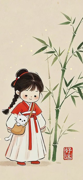 可爱小女孩