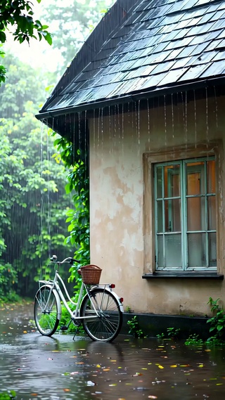 雨天自行车