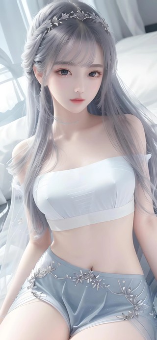 4K纯欲长发美女