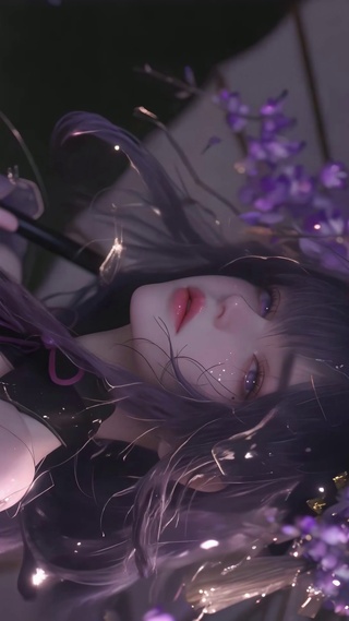 紫藤花梦幻佳人CG美女