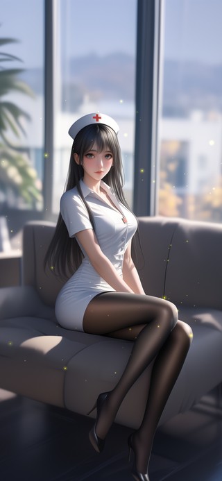 护士远岫为她淡去颜色只剩轮廓