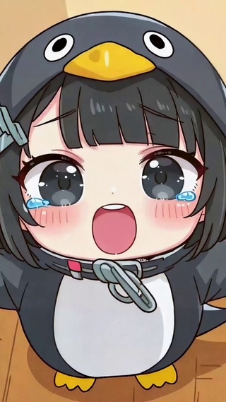 Q版企鹅装可爱美少女
