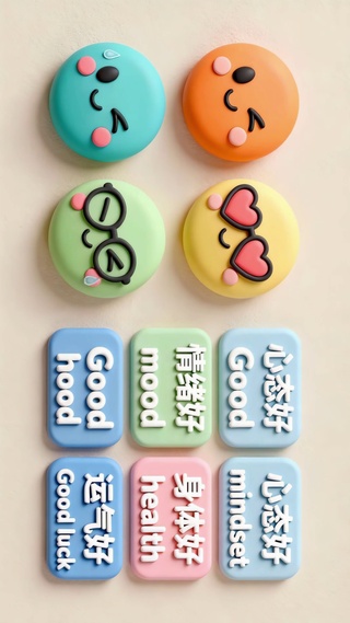 打工人文字心态好身体好运气好