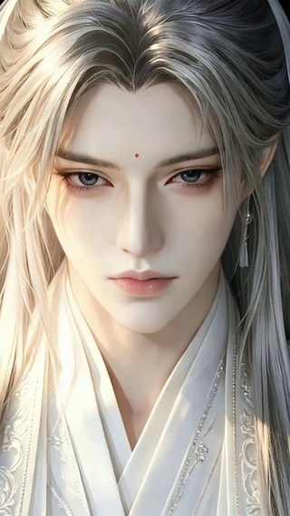 白衣古风美男