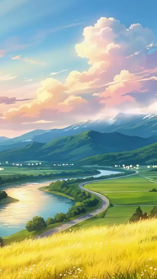 风吹麦浪