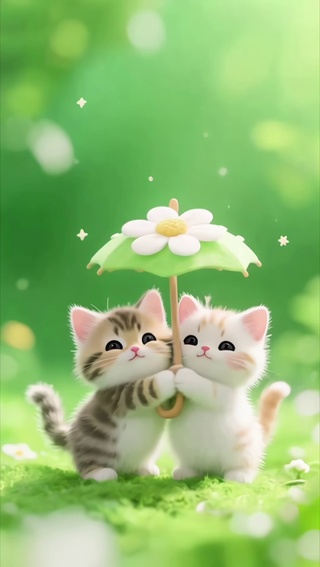 相亲相爱的猫咪