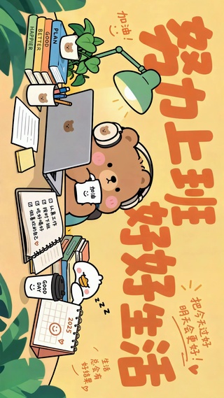 努力上班好好生活 治愈打工人