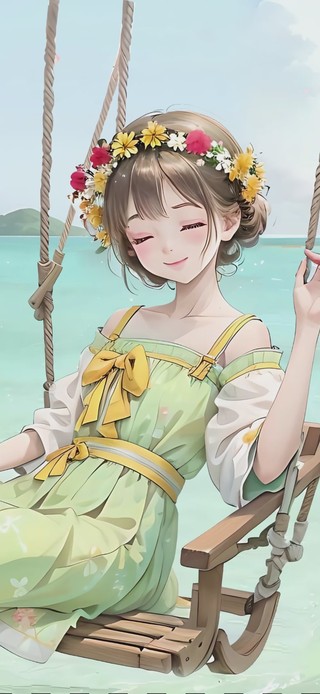 荡秋千的女孩