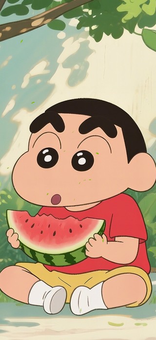 小新吃西瓜
