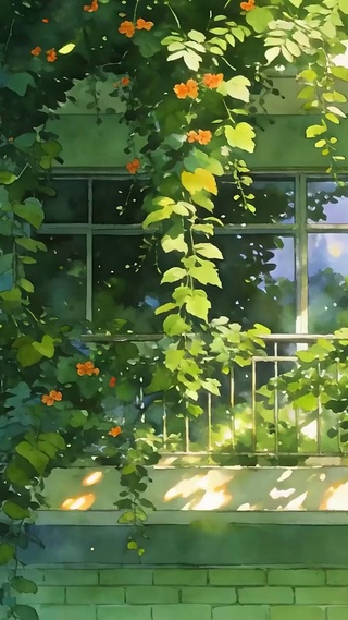 护眼绿景