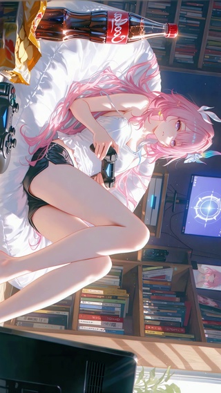 宅家游戏少女昔涟