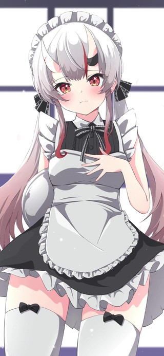 可爱女仆少女