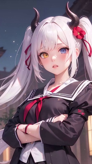 夜晚学院异瞳少女_1_1