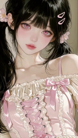 二次元萝莉女孩