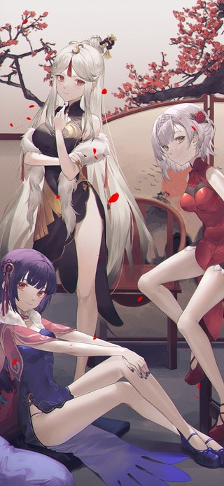 原神旗袍三姐妹