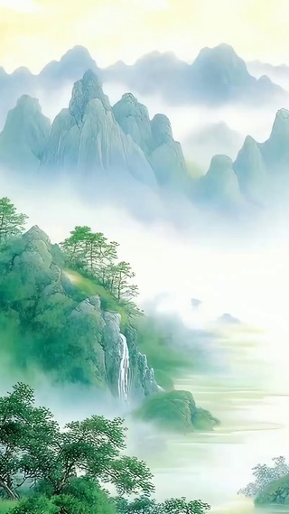 护眼绿景