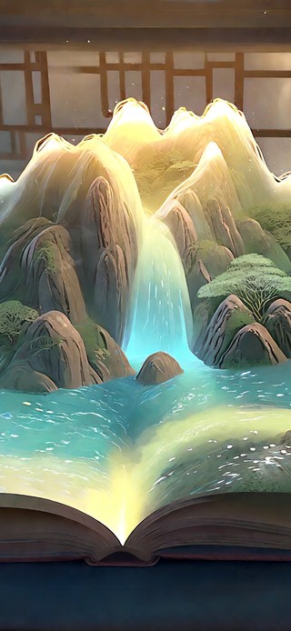 立体案书-福泽山水茶