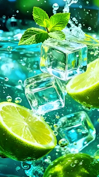 冰爽柠檬水4K