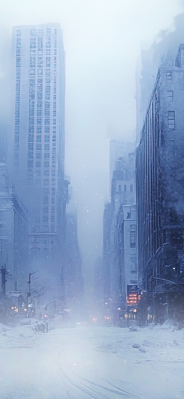 凛冬将至城市街景