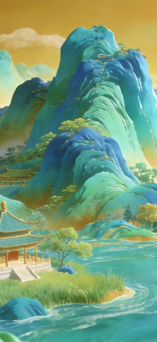 立体风 千里江山图