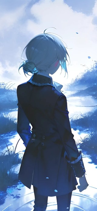 维尔汀-月下少女的背影