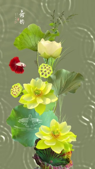 水滴治愈荷花壁纸
