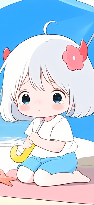 海边可爱小恶魔