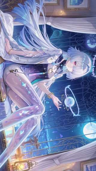 月夜窗边少女-莫宁