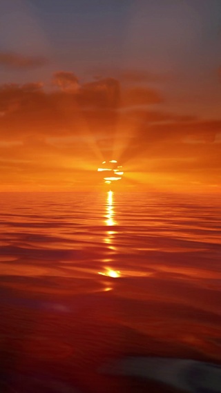 海上落日夕阳