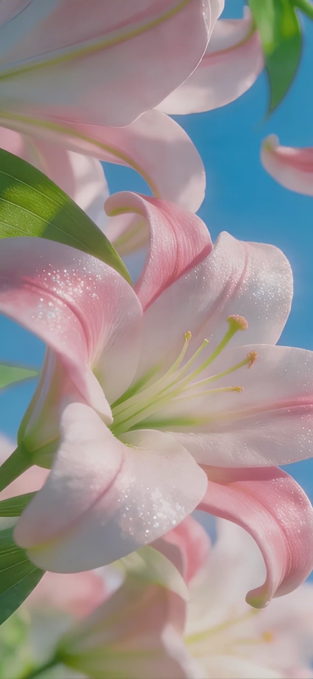 光影舞动护眼百合