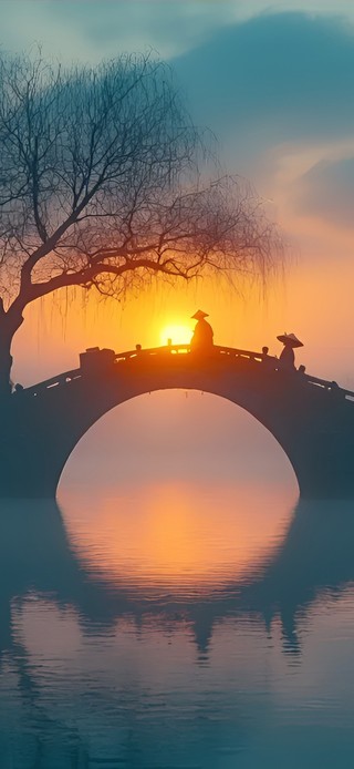 桥影夕照