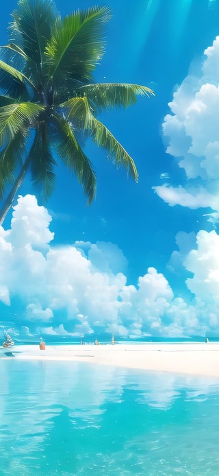 夏日炎炎海滩