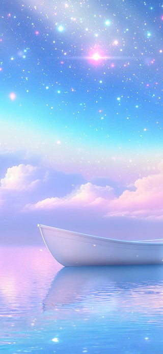梦幻海上星空