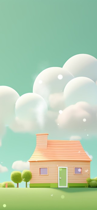 3d草地小屋