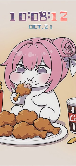 每天都要好好吃饭呀（时钟版）