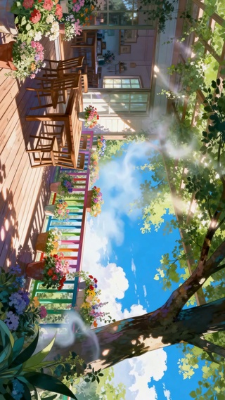 护眼治愈系动漫里的田园栖居