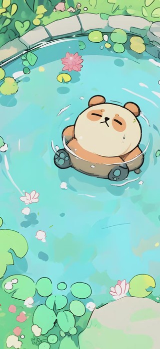 小熊仔洗澡
