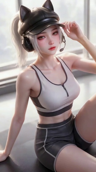 健身房美女露娜
