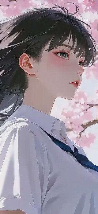 樱花树下的等待