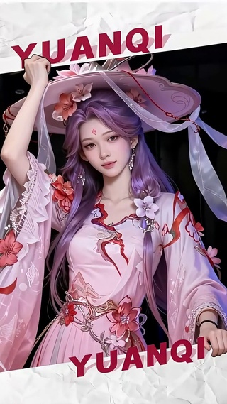 撕画变装王昭君