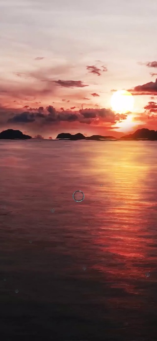 日出大海
