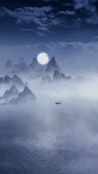 海上升明月，天涯共此时